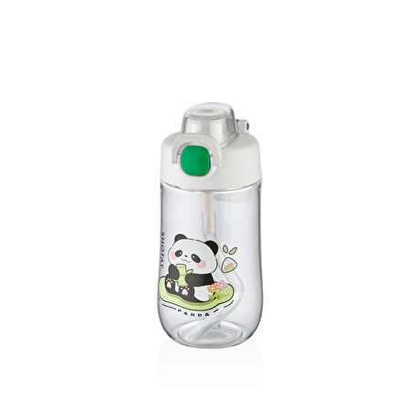 Shotay Çocuk Su Matarası Tritan Panda 500Ml Beyaz