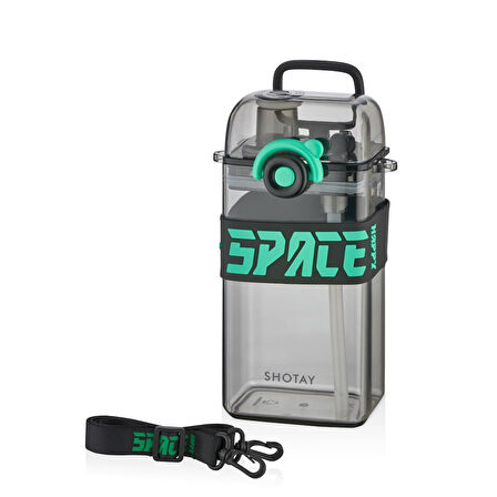 Shotay Su Matarası Space Tritan Siyah 500Ml