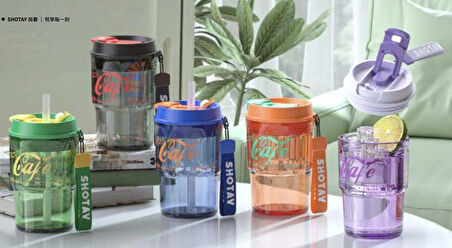 Shotay Class Tritan Bardak Matara 470Ml Mor