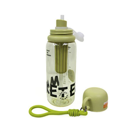Shotay Cup Cover Su Matarası Tritan Yeşil 800Ml