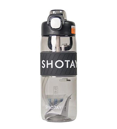 Shotay Odorles Su Matarası Tritan Siyah 750Ml