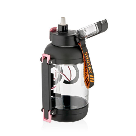 Shotay Life Su Matarası Tritan Siyah 1500Ml