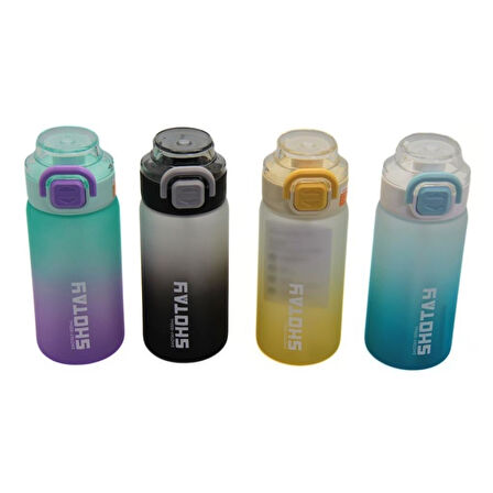 Shotay Soft Gradient Su Matarası PC Siyah 600Ml
