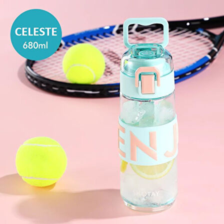 Shotay Enjoy Su Matarası Tritan Mavi 680Ml