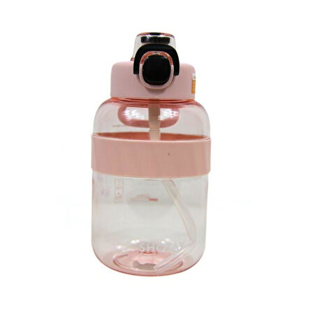 Shotay Pipetli Su Matarası Tritan Pembe 1000Ml