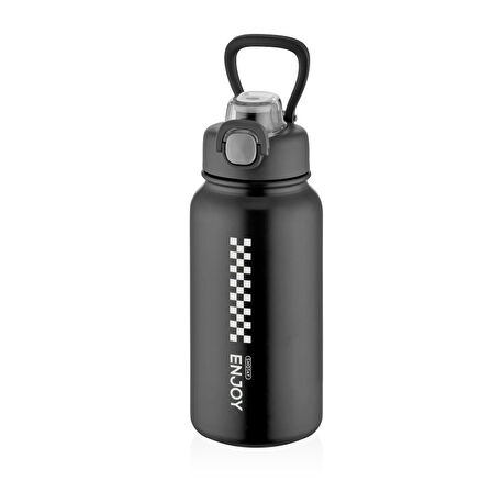 Shotay Chees Çelik Termos Matara 900Ml Siyah
