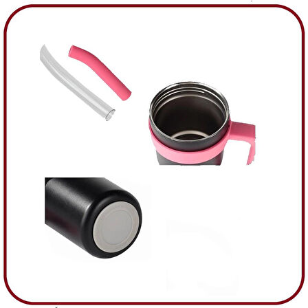 Dodge Trekking Çelik Termos Mug 750Ml Siyah