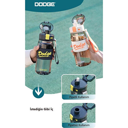 Dodge Su Matarası Tritan Siyah 670Ml