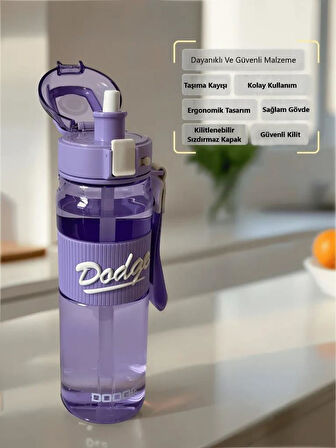 Dodge Su Matarası Tritan Mor 850Ml