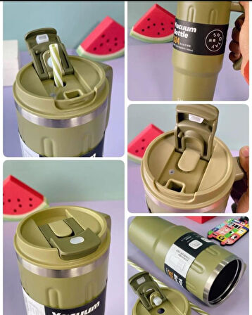 Shotay Travel Çelik Termos Mug 900Ml Yeşil