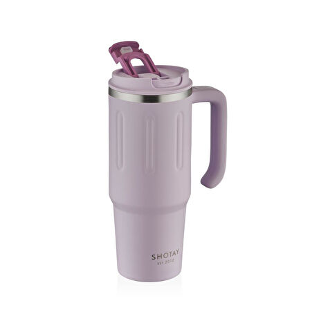 Shotay Travel Çelik Termos Mug 900Ml Lila