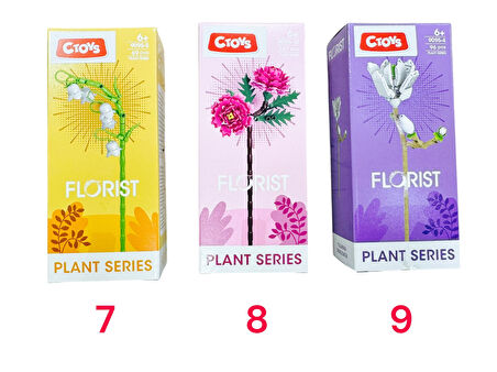  Mini Blok Flower Çiçek Lego CTOY-9095 ( 1 Adet)