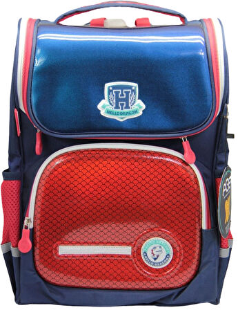 Hello Dragon Okul Çantası Model 5 Red CN0011