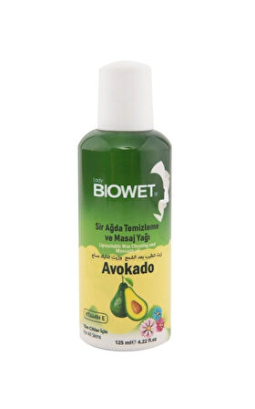 Biowet Sir Ağda Temizleme Yağı Avokado 125 ml