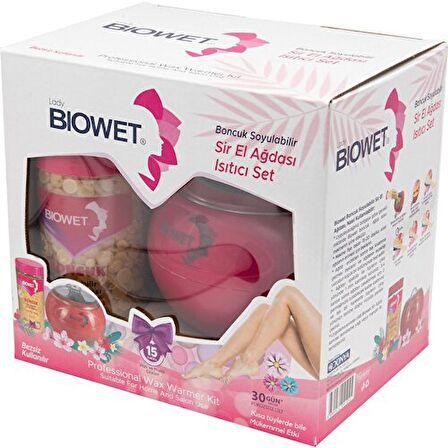 Lady Biowet Biowet Boncuk Soyulabilir Sir Ağda Isıtıcı Set