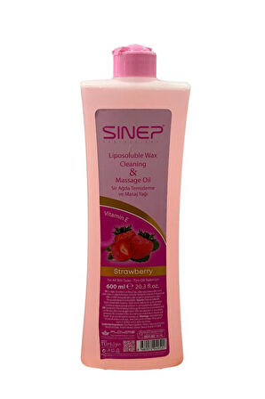 Sinep Ağda Temizleme ve Masaj Yağı 600 Ml Çilek