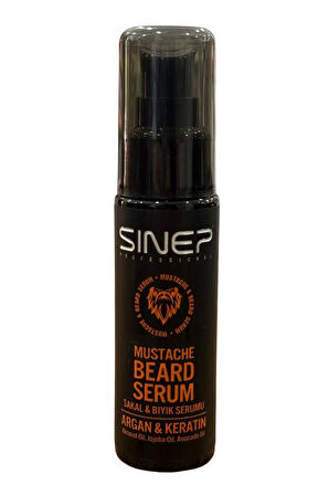 Sinep Argan & Keratin Özlü Sakal Bıyık Serumu 50 Ml