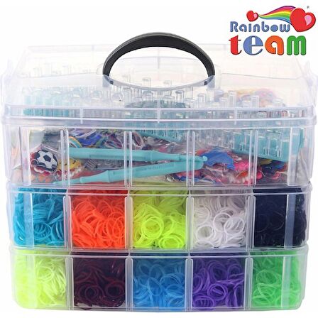 Rainbow Team 7200 Parça Mega Bileklik Yapım Seti Rainbow 7200