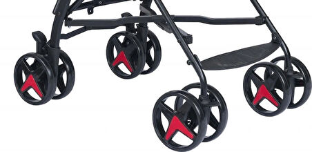 Prava Slim Baston Bebek Arabası / Siyah