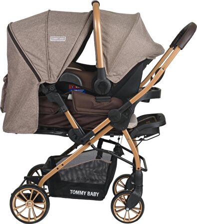 Tommybaby TB-980 Gold Travel Çift Yön (Seyahat) Sistem Bebek Arabası Puset