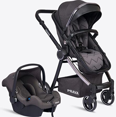 Prava Safir Travel Set Bebek Arabası Chrome Füme