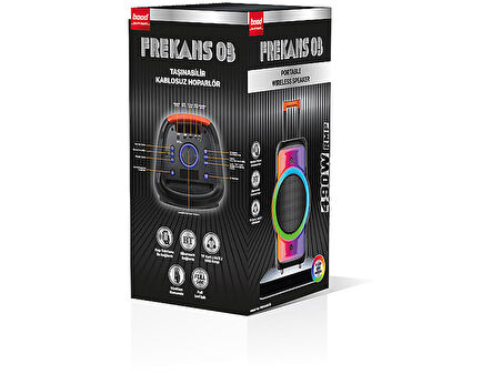 BOOD Frekans 03 Hifi Taşınabilir Portable Bluetooth Hoparlör Siyah