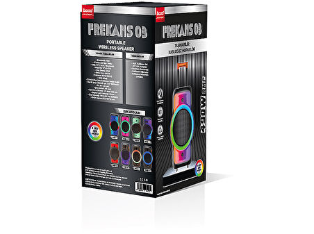 BOOD Frekans 03 Hifi Taşınabilir Portable Bluetooth Hoparlör Siyah