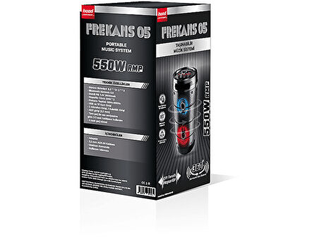 Frekans 05 Bluetooth Hifi Hoparlör Siyah