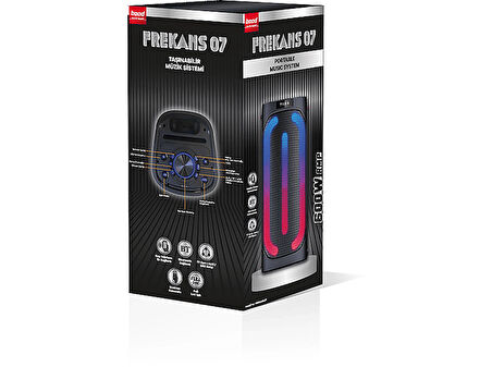 Frekans 07 Bluetooth Hifi Hoparlör Siyah
