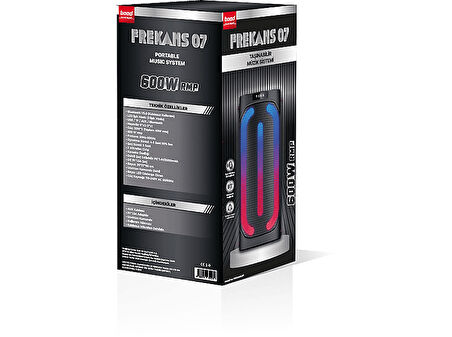 Frekans 07 Bluetooth Hifi Hoparlör Siyah