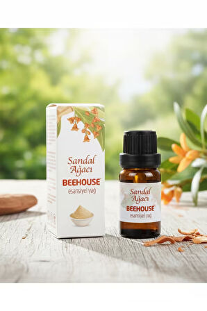 BEEHOUSE Sandal Ağacı 3'lü Paket Esansiyel Buhurdanlık Yağı 10 ml X 3 adet
