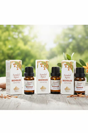 BEEHOUSE Sandal Ağacı 3'lü Paket Esansiyel Buhurdanlık Yağı 10 ml X 3 adet