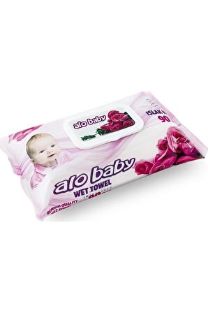 Baby Islak Havlu 90 Lı Gül