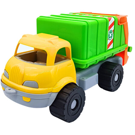 Zuzu Toys Plastik Büyük Boy Fonksiyonel Kasası Açılabilen Çöp Kamyonu 4005