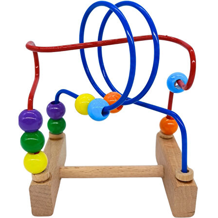 Zuzu Toys Mini Eğitici Ahşap Boncuk Koordinasyon Oyunu 4149