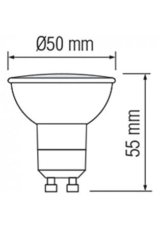 Horoz 5W Led Ampul GU10 Duylu 4200K Gün Işığı Plus-5 001-002-0005 ( 10 ADET )