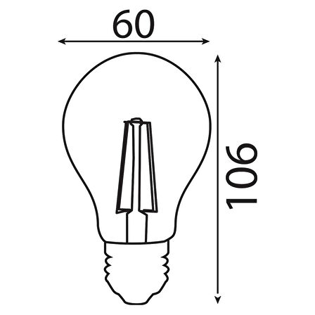 HOROZ 10W RUSTİK LED AMPUL E-27 3000K GÜNIŞIĞI