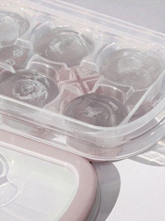 Buz Kalıbı - 250 ml - 5 PP - 12 Bölmeli - Yüksek Kalite Yapışmaz Silikon Buzluk - BPA İçermez
