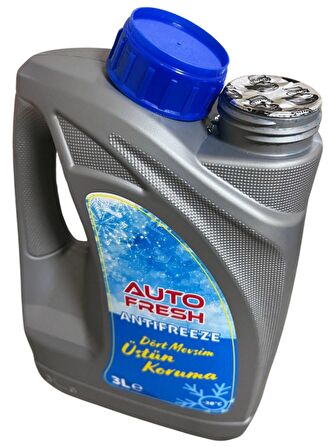 AutoFresh Antifriz Mavi 3 Litre -37 Derece 3 lt 4 Mevsim Korozyon Önleyici