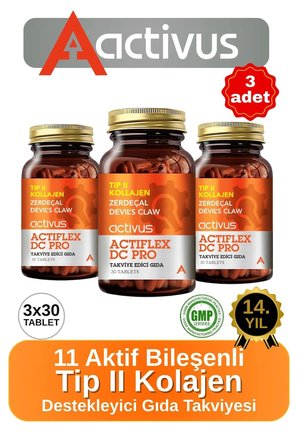 ACTIFLEX DC PRO - Eklem Sağlığına Destek İçin Yüksek Emilimli MSM + Kolajen formülü 3lü Paket