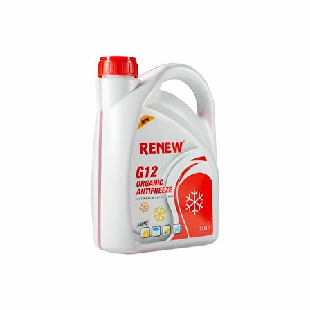 Renew G12 Organik Kırmızı Antifriz -40 Derece 3 Litre