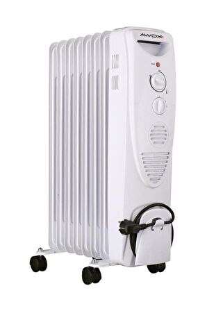 Awox Dilimfit 8 2000 W Termostatlı 8 Dilim Elektrikli Zemin Tipi Yağlı Radyatör 