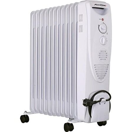 Awox Dilimfit Plus 12F 2900 W Termostatlı 12 Dilim Elektrikli Zemin Tipi Yağlı Radyatör 