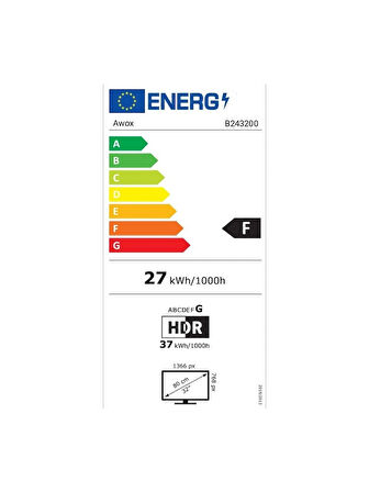 Awox B243201 HD 32'' 82 Ekran Çerçevesiz RIMLESS LED TV