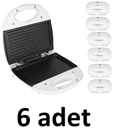 Awox Rapid Mini Tost Makinesi  (6 ADET) Yanmaz yapışmaz teflon yüzey