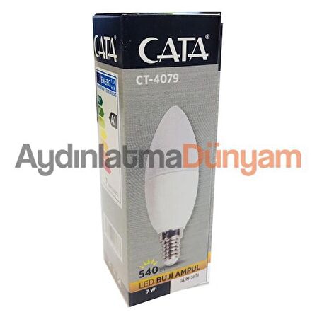 Cata 7 Watt E14 Duylu Buji Led Ampul CT-4079 Günışığı