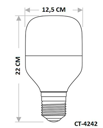 Cata 40 Watt E27 Duylu Torch Led Ampul CT-4242 Beyaz Işık