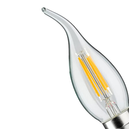 Cata CT-4062 - 4W 3200K Günışığı | LED Filament Buji Rustik Ampul - E14