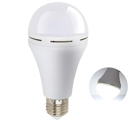 Cata 7 Watt  E27 Duylu Şarjlı Led Ampul CT-4229 Beyaz Işık