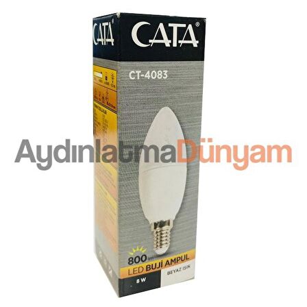 Cata 8 Watt E14 Duylu Buji Led Ampul Günışığı Renk CT-4083